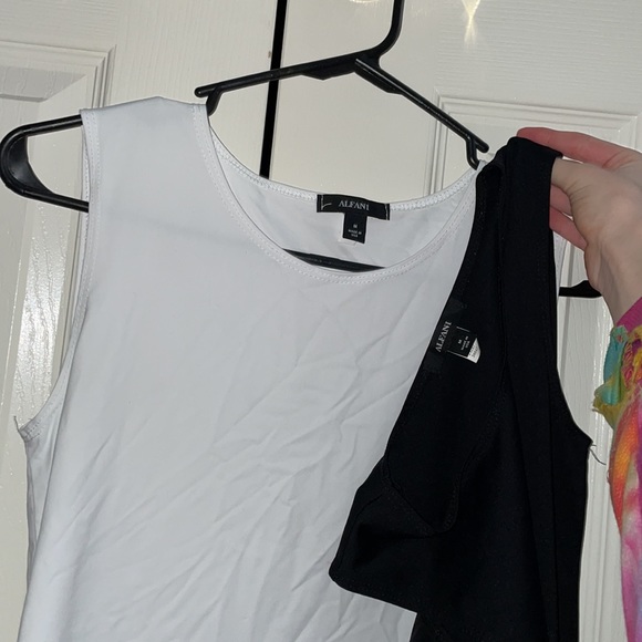 Alfani Tops - Two Alfani Tank Tops - Black and White